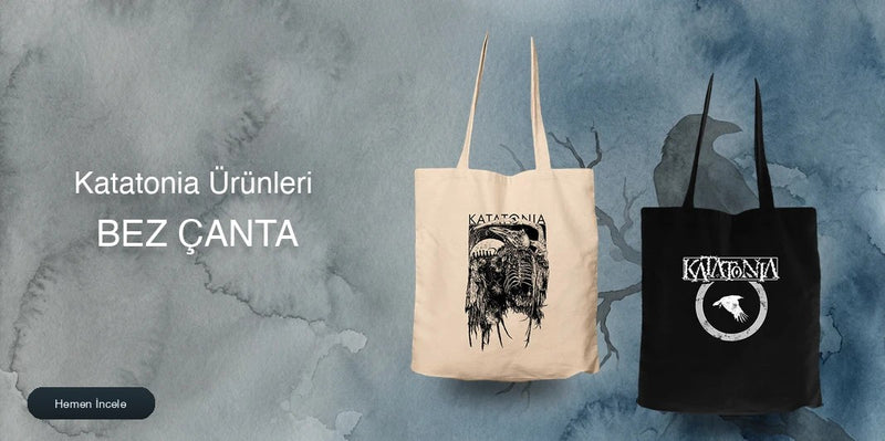 Katatonia Fermuarlı Bez Çanta