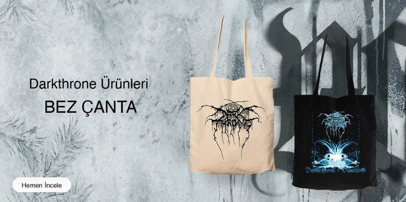 Darkthrone Fermuarlı Bez Çanta kapak