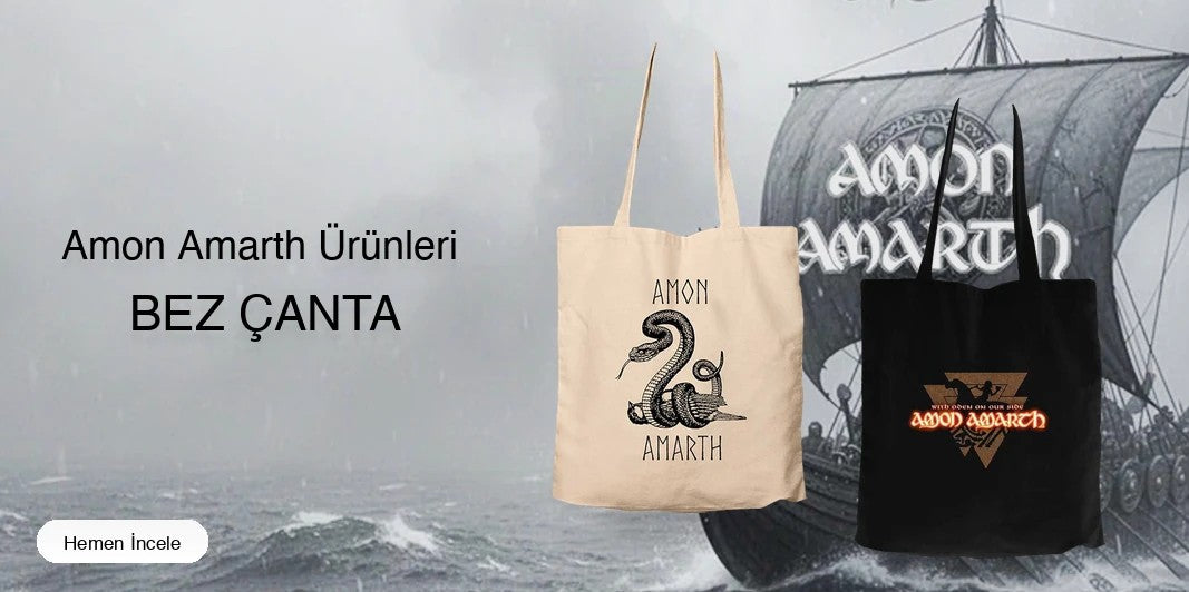 Amon Amarth Fermuarlı Bez Çanta kapak