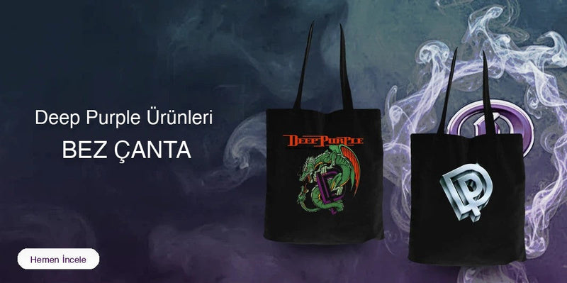 Deep Purple Fermuarlı Bez Çanta kapak