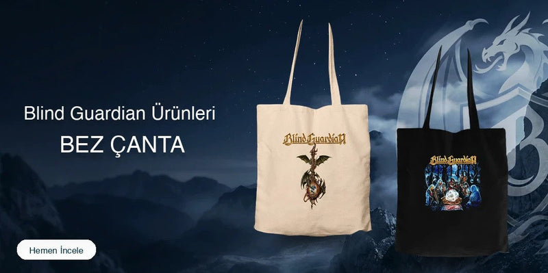 Blind Guardian Fermuarlı Bez Çanta