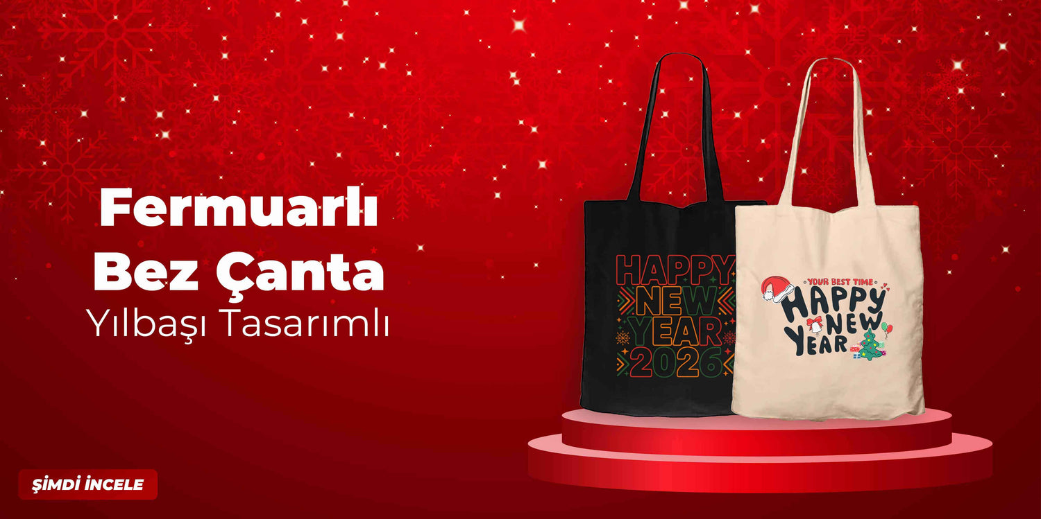 Fermuarlı Bez Çanta