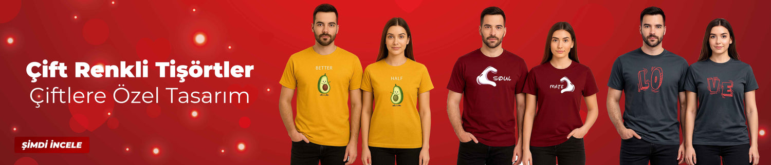 Sevgili / Çift Renkli Tişörtler