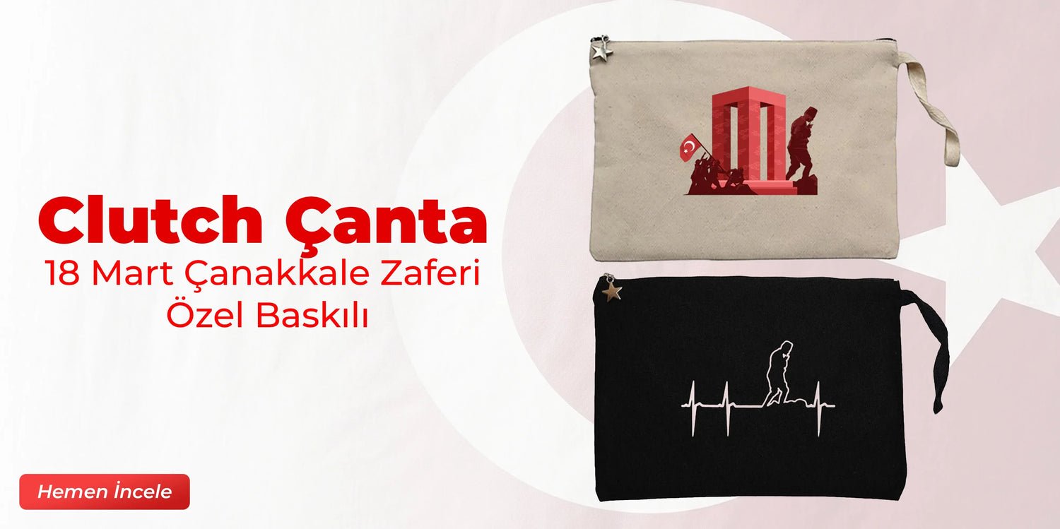 18 Mart Çanakkale Zaferi Clutch Cüzdan