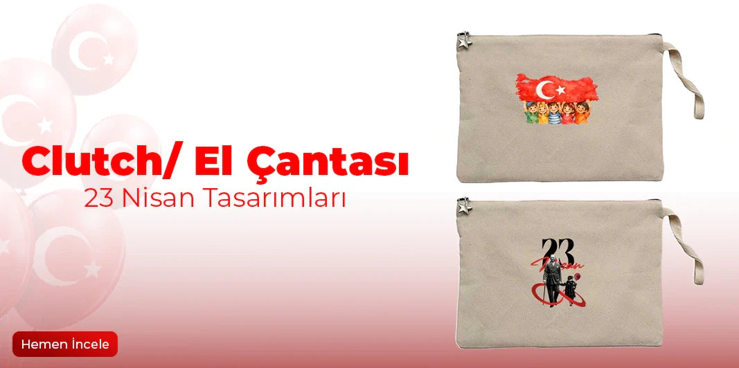 23 Nisan Clutch El Çantası