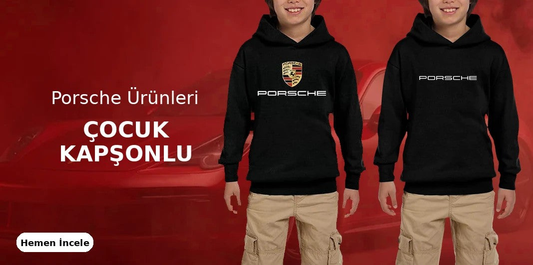 Porsche Çocuk Kapşonlu kapak