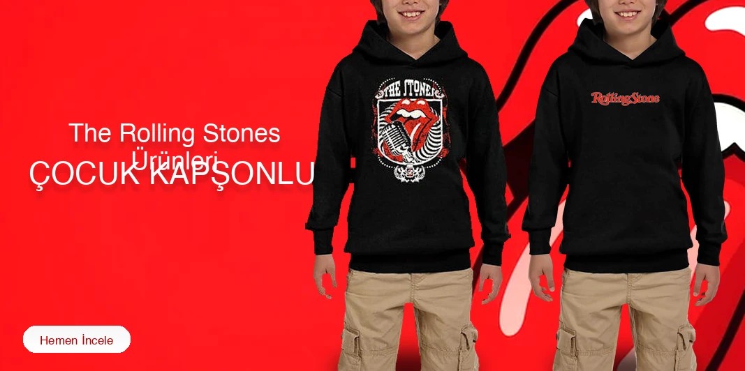 The Rolling Stones Çocuk Kapşonlu kapak