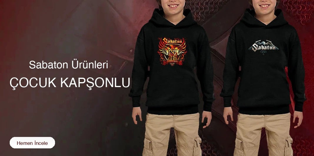 Sabaton Çocuk Kapşonlu kapak