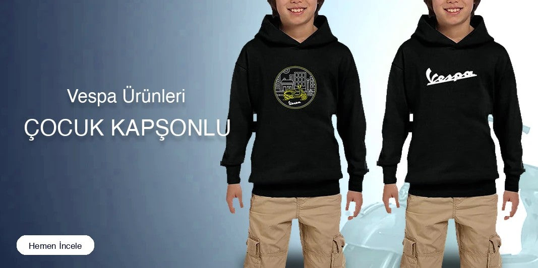 Vespa Çocuk Kapşonlu kapak