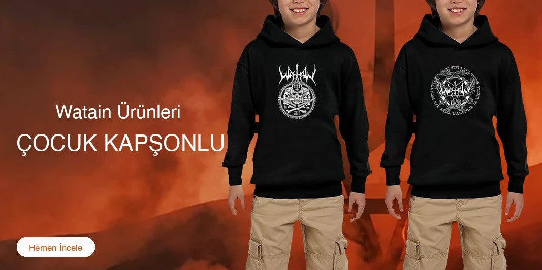 Watain Çocuk Kapşonlu kapak
