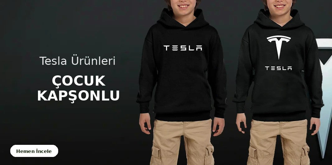 Tesla Çocuk Kapşonlu kapak