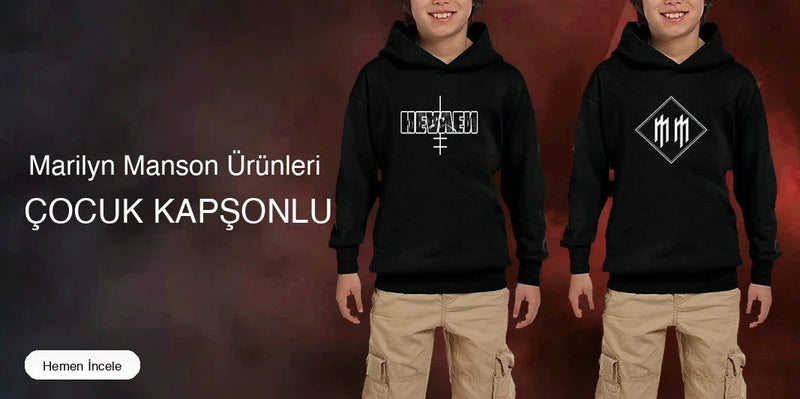 Marilyn Manson Çocuk Kapşonlu