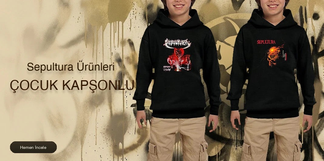 Sepultura Çocuk Kapşonlu kapak