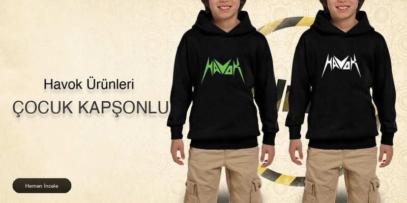 Havok Çocuk Kapşonlu