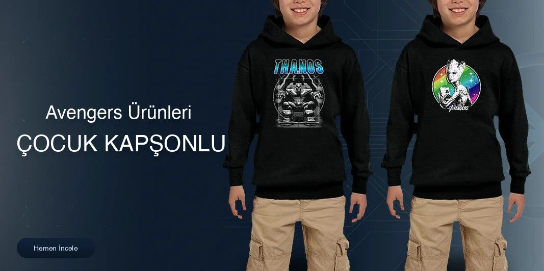 Avengers Çocuk Kapşonlu kapak