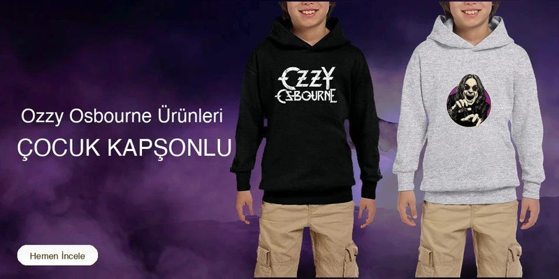 Ozzy Osbourne Çocuk Kapşonlu