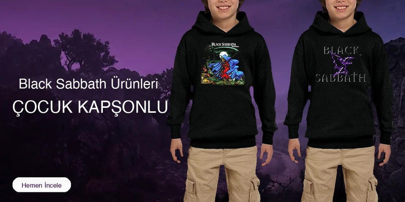 Black Sabbath Çocuk Kapşonlu kapak
