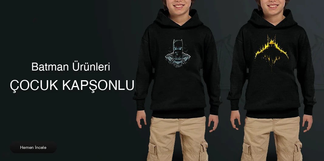 Batman Çocuk Kapşonlu kapak
