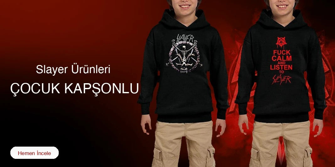 Slayer Çocuk Kapşonlu kapak