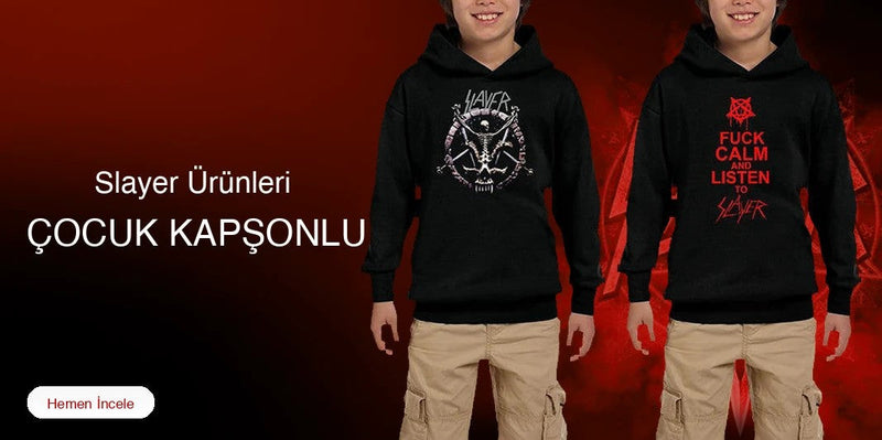 Slayer Çocuk Kapşonlu