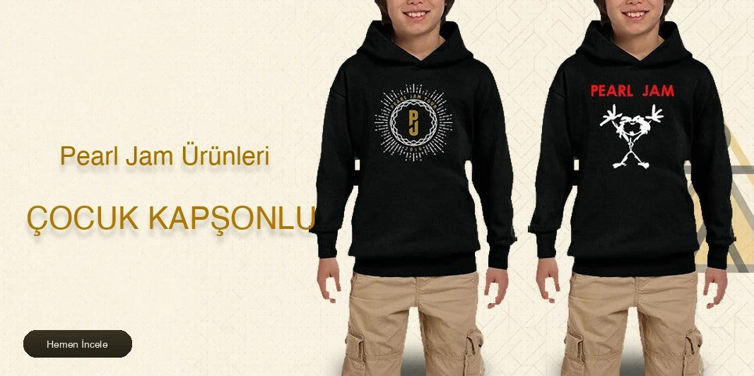 Pearl Jam Çocuk Kapşonlu kapak