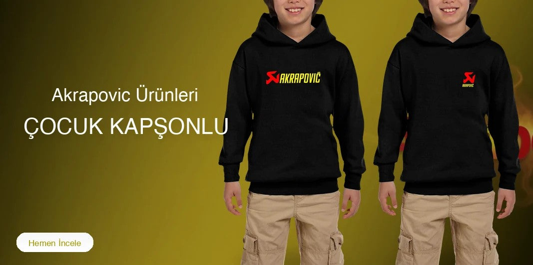 Akrapovic Çocuk Kapşonlu kapak