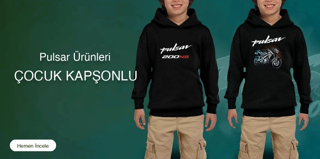 Pulsar Çocuk Kapşonlu kapak