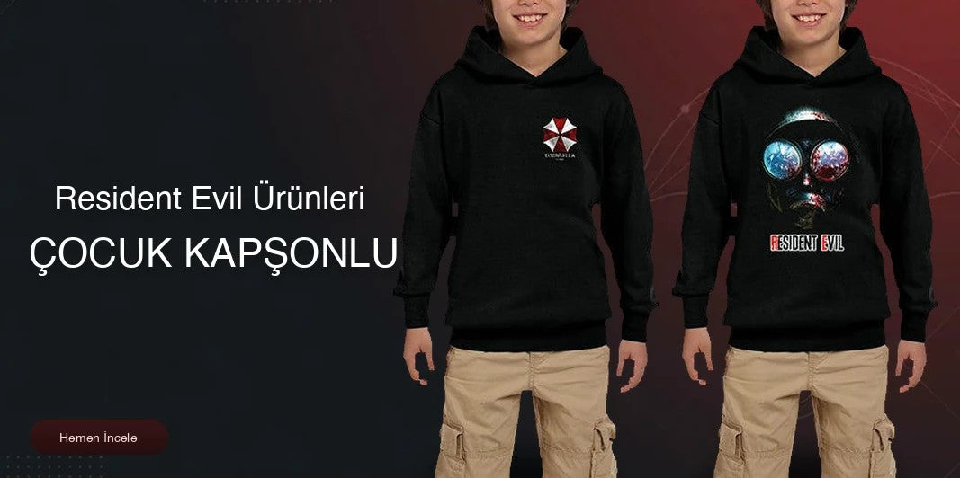 Resident Evil Çocuk Kapşonlu kapak