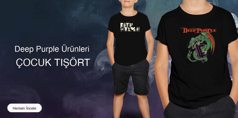 Deep Purple Çocuk Tişört kapak