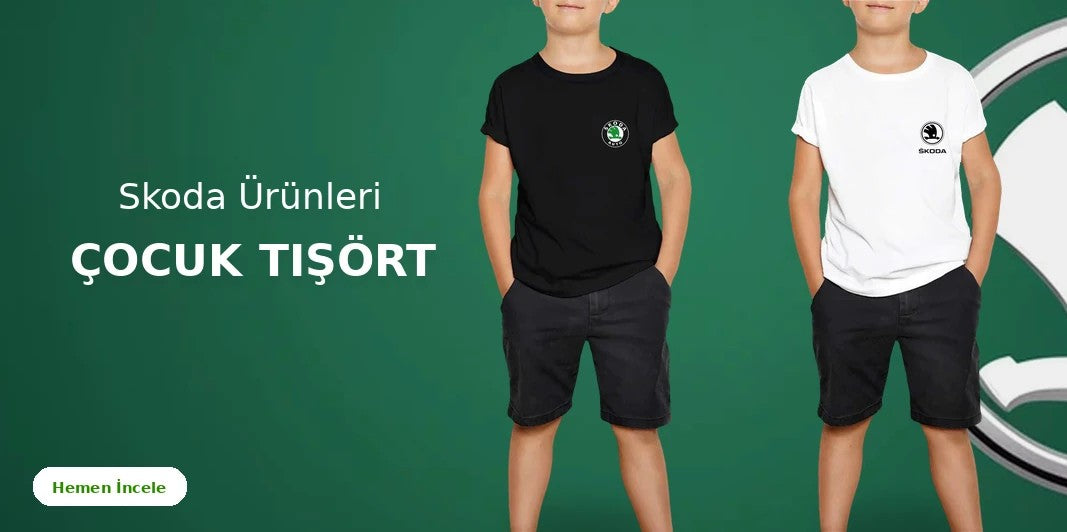 Skoda Çocuk Tişört kapak