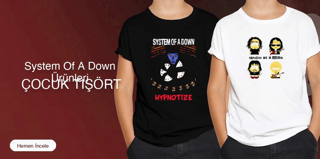 System Of A Down Çocuk Tişört kapak