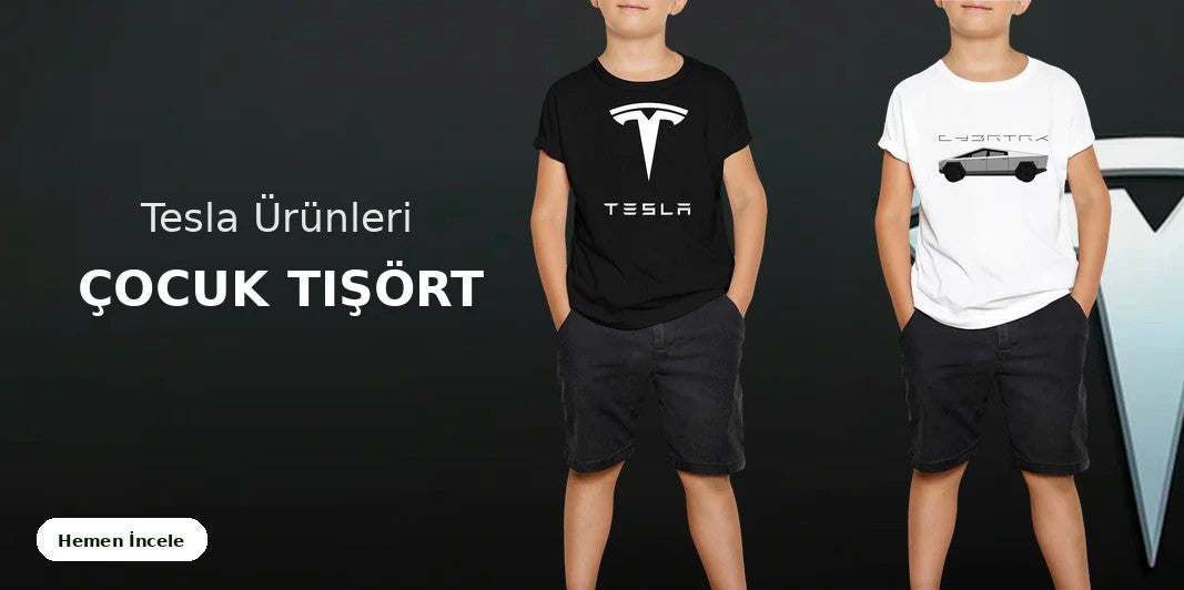 Tesla Çocuk Tişört kapak