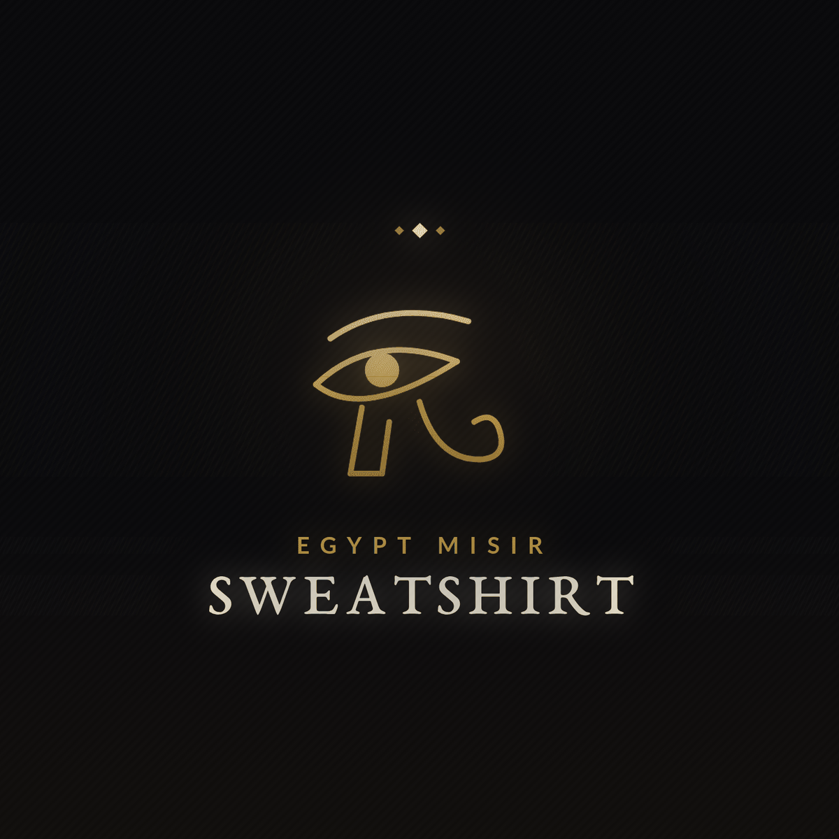 Egypt Mısır sweatshirt koleksiyonu - Horus'un Gözü sembollü altın kapak