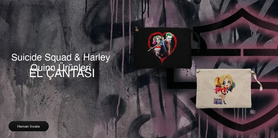 Suicide Squad & Harley Quinn Clutch El Çantası kapak
