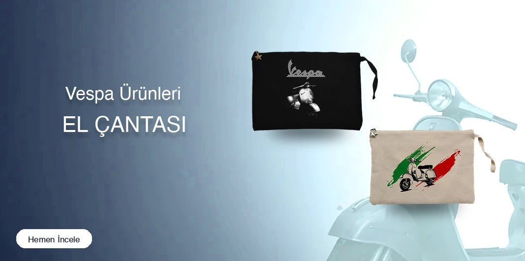 Vespa Clutch / El Çantası kapak