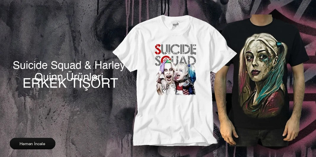 Suicide Squad & Harley Quinn Tişört kapak