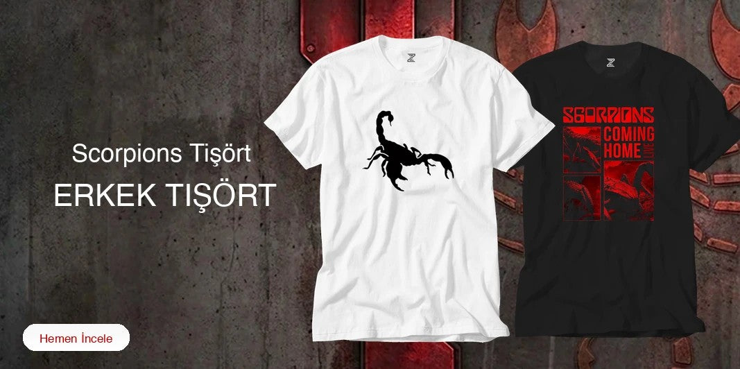 Scorpions Erkek Tişört kapak