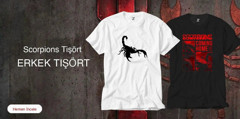 Scorpions Erkek Tişört kapak