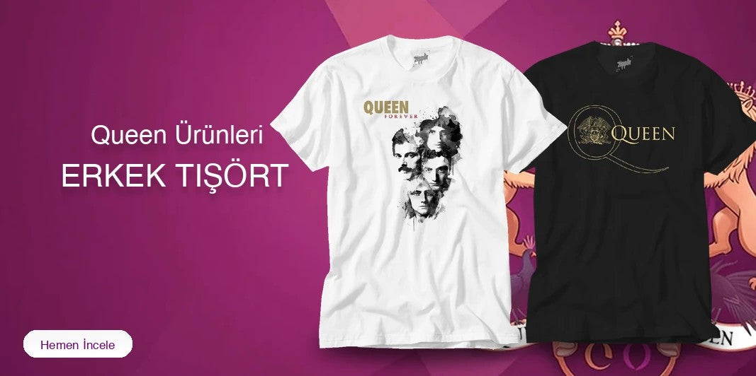 Queen Erkek Tişört kapak