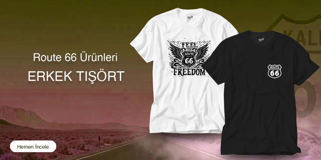 Route 66 Tişört kapak