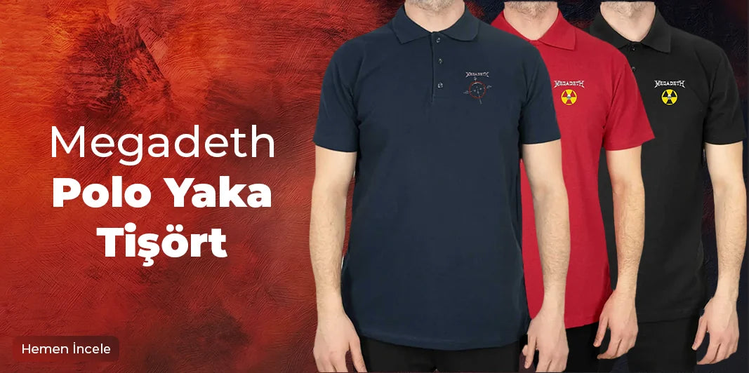 Megadeth Polo Yaka Tişört