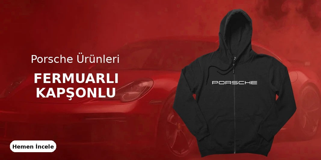 Porsche Fermuarlı Kapşonlu kapak