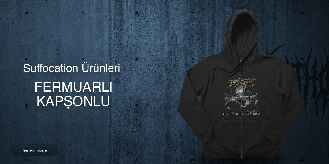 Suffocation Fermuarlı Kapşonlu kapak