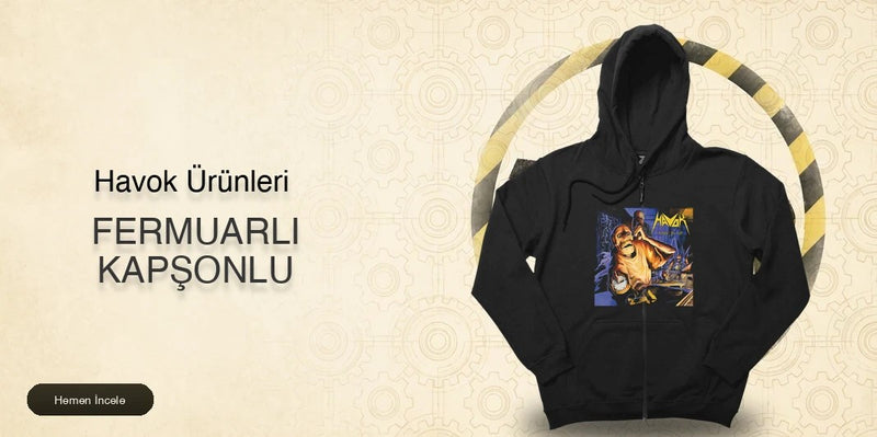 Havok Fermuarlı Kapşonlu