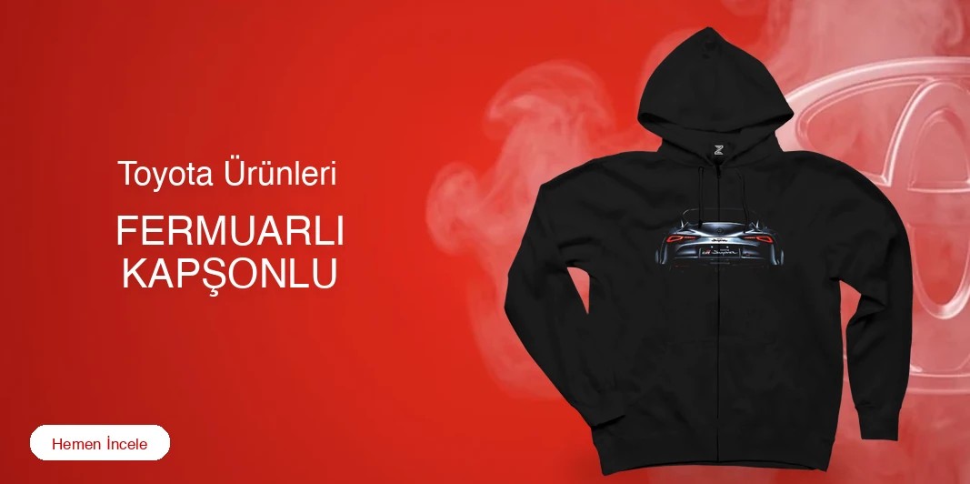 Toyota Fermuarlı Kapşonlu kapak