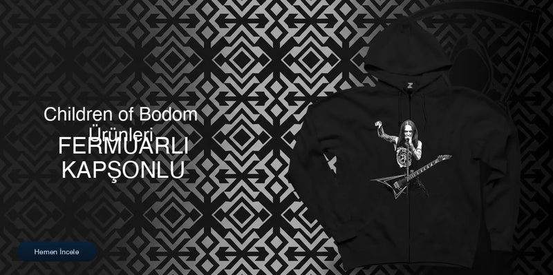 Children of Bodom Fermuarlı Kapşonlu