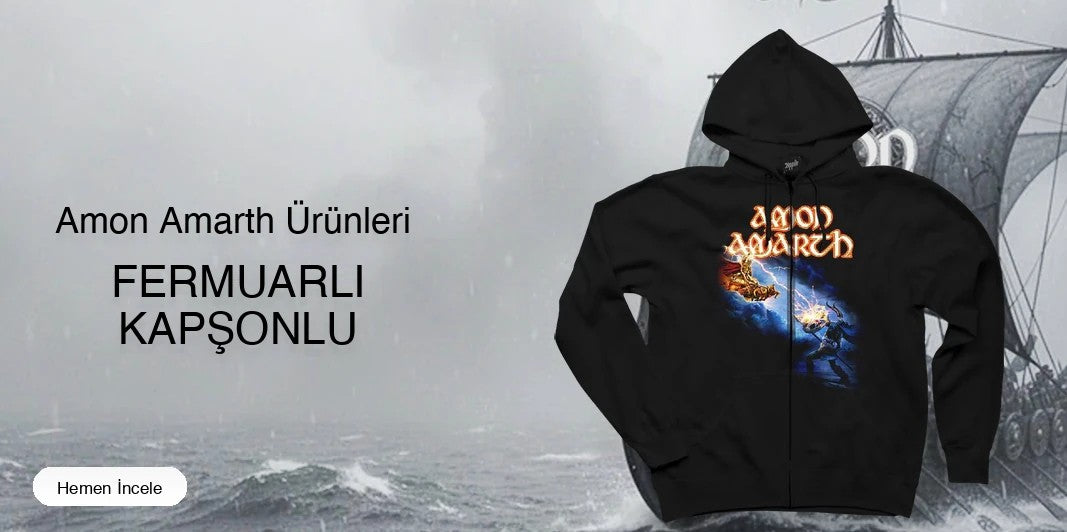 Amon Amarth Fermuarlı Kapşonlu kapak