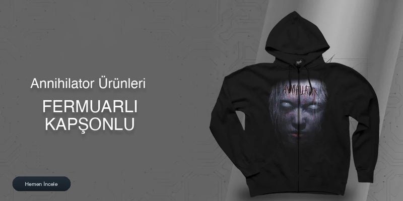 Annihilator Fermuarlı Kapşonlu