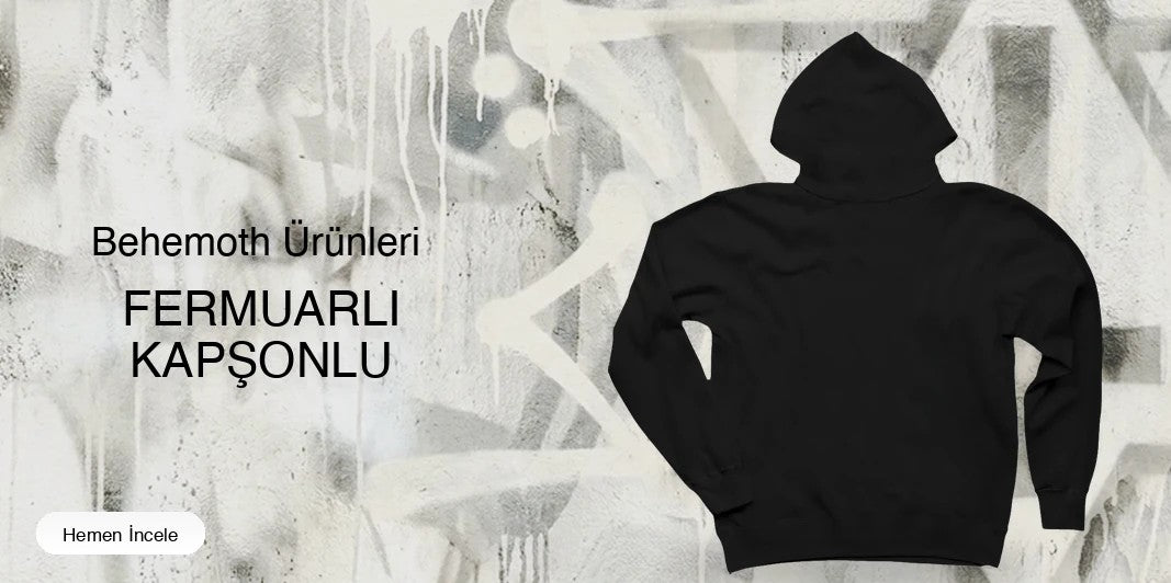 Behemoth Fermuarlı Kapşonlu kapak