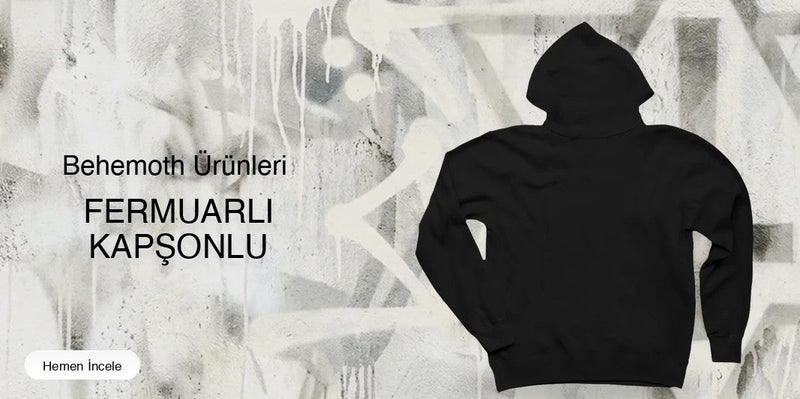 Behemoth Fermuarlı Kapşonlu kapak